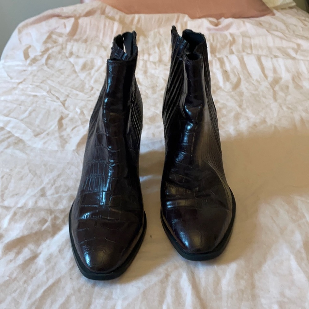 Zara booties dark brown size 38 ( 7.5)